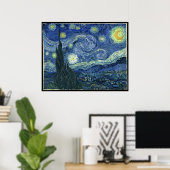 Van Gogh - Sterrennacht Poster (Thuiskantoor)
