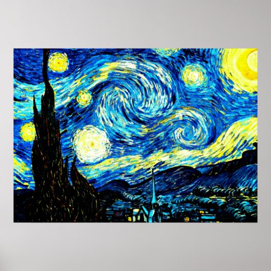 Van Gogh: Sterrennacht Poster (Voorkant)