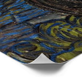 Van Gogh Sterrennacht Poster (Hoek)