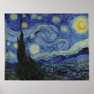 Van Gogh - Sterrennacht Poster
