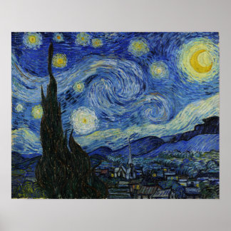 Van Gogh - Sterrennacht Poster