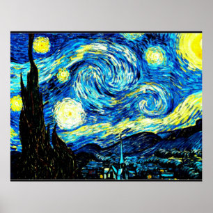 Van Gogh - Sterrennacht Poster