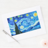 Van Gogh Sterrennacht Rechthoekige Sticker (Envelop)