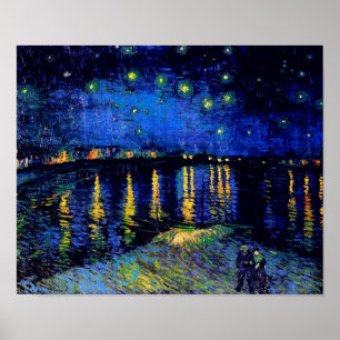 Van Gogh Sterrennacht Rhone (F474) Fine Art Poster