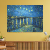 Van Gogh Sterrennacht Rhone Painting Canvas Afdruk (Insitu (Woonkamer))