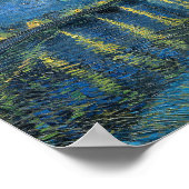 Van Gogh Sterrennacht Rhone Painting Poster (Hoek)