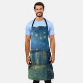 Van Gogh Sterrennacht Rhone Painting Schort (Gedragen)