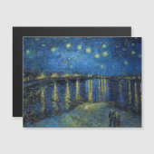 Van Gogh - Sterrennacht / Rijn Magnetische Kaart (Voorkant / Achterkant)