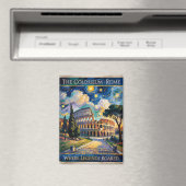 Van Gogh Sterrennacht Rome Italië Colosseum Reizen Magneet (Insitu (Vaatwasser))