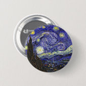 Van Gogh Sterrennacht Ronde Button 5,7 Cm (Voorkant /achterkant)