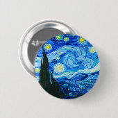 Van Gogh Sterrennacht Ronde Button 5,7 Cm (Voorkant /achterkant)