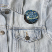 Van Gogh Sterrennacht Ronde Button 5,7 Cm (In situ)