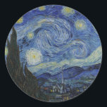 Van Gogh // Sterrennacht Ronde Sticker<br><div class="desc">Van Gogh Sterrennacht</div>