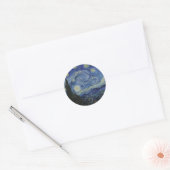 Van Gogh // Sterrennacht Ronde Sticker (Envelop)