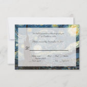 Van Gogh Sterrennacht rsvp Kaart (Voorkant)