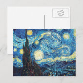 Van Gogh Sterrennacht schilderen Briefkaart (Voorkant / Achterkant)