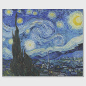 Van Gogh Sterrennacht schilderen Cadeaupapier (Vlak)