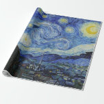 Van Gogh Sterrennacht schilderen Cadeaupapier<br><div class="desc">Vincent Van Gogh (30 maart 1853 - 29 juli 1890) was een invloedrijke Nederlandse post-impressionistische schilder. Dit schilderij is Sterrennacht.</div>