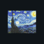 Van Gogh Sterrennacht schilderen Canvas Afdruk<br><div class="desc">Vincent Van Gogh (30 maart 1853 - 29 juli 1890) was een invloedrijke Nederlandse post-impressionistische schilder. Dit schilderij is Sterrennacht.</div>