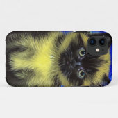 Van Gogh Sterrennacht Siamese kat Case-Mate iPhone Case (Achterkant (horizontaal))