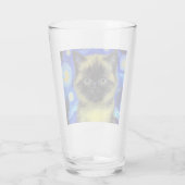 Van Gogh Sterrennacht Siamese kat Glas (Achterkant)