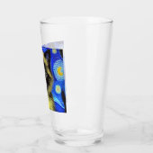 Van Gogh Sterrennacht Siamese kat Glas (Links)