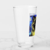 Van Gogh Sterrennacht Siamese kat Glas (Rechts)
