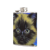 Van Gogh Sterrennacht Siamese kat Heupfles (Links)