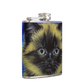 Van Gogh Sterrennacht Siamese kat Heupfles (Rechts)