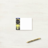 Van Gogh Sterrennacht Siamese kat Post-it® Notes (Op bureau)