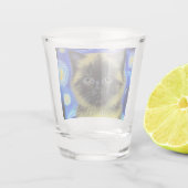 Van Gogh Sterrennacht Siamese kat Shot Glas (Achterkant)