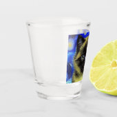 Van Gogh Sterrennacht Siamese kat Shot Glas (Links)