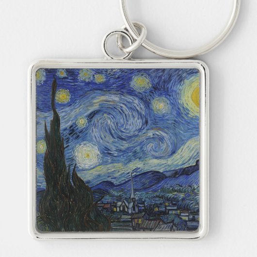 Van Gogh Sterrennacht Sleutelhanger (Voorkant)