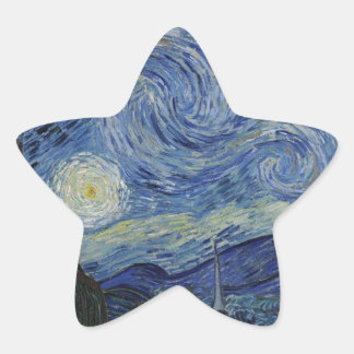 Van Gogh Sterrennacht Ster Sticker