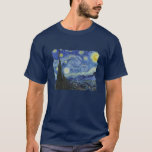 Van Gogh * Sterrennacht T-shirt<br><div class="desc">De Sterrennacht van Van Gogh. Ga naar mijn winkel voor een interessanter design en meer kleurenkeuze. =>     zazzle.com/iwheels*</div>