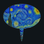 Van Gogh Sterrennacht Taarttopper<br><div class="desc">De klassieke Van Gogh Sterrennacht!</div>
