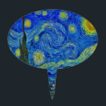 Van Gogh Sterrennacht Taarttopper<br><div class="desc">De klassieke Van Gogh Sterrennacht!</div>