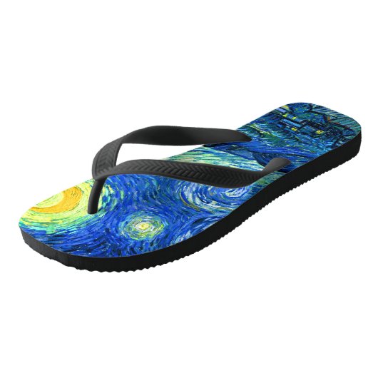 Van Gogh Sterrennacht Teenslippers (Schuin)