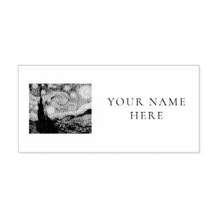 VAN GOGH "STERRENNACHT" TERUGKERNADRESETIKET  ZELFINKTENDE STEMPEL