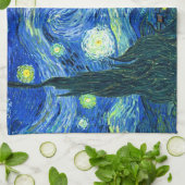 van gogh sterrennacht theedoek (Gevouwen)