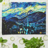 Van Gogh - Sterrennacht Theedoek (Gevouwen)