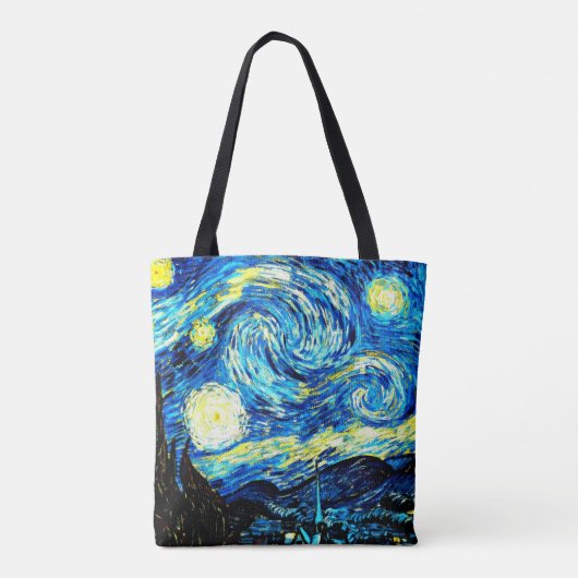 Van Gogh - Sterrennacht Tote Bag (Achterkant)