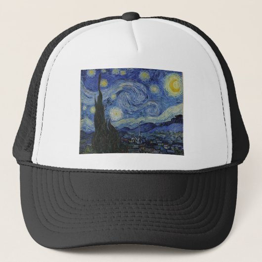 Van Gogh Sterrennacht Trucker Pet (Voorkant)