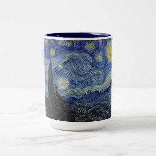 Van Gogh Sterrennacht Tweekleurige Koffiemok