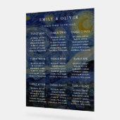 Van Gogh Sterrennacht Wedding Zitting Grafiek Acryl Bord (Hoek)