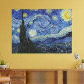 Van Gogh Sterrennacht Wrapped Canvas Afdruk (Insitu (Woonkamer))