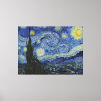 Van Gogh Sterrennacht Wrapped Canvas Afdruk