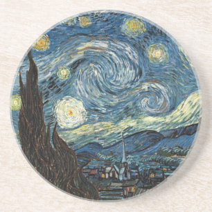 Van Gogh Sterrennacht Zandsteen Onderzetter