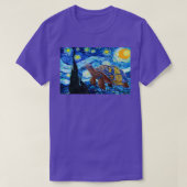 Van Gogh Sterrennacht Zee schilderen T-Sh schilder T-shirt (Design voorkant)