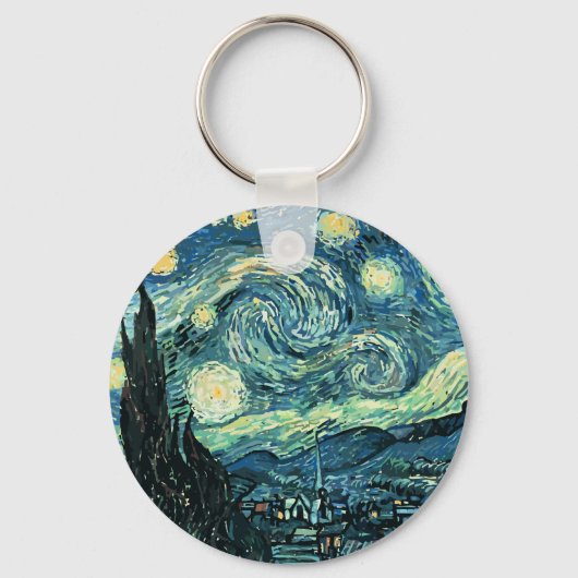 Van gogh sterrennachtvector sleutelhanger (Voorkant)